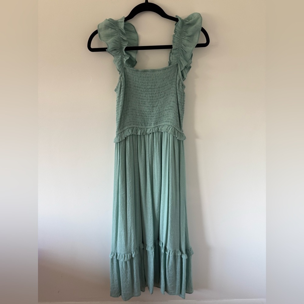 Sage Green/Teal Maxi Dress
